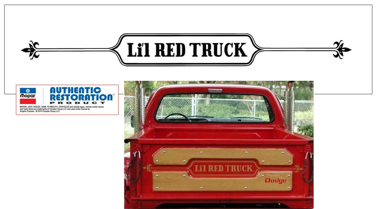 Li'l Red Express Truck Tailgate Decal Kit 78-79 Dodge Ram LRE - Click Image to Close
